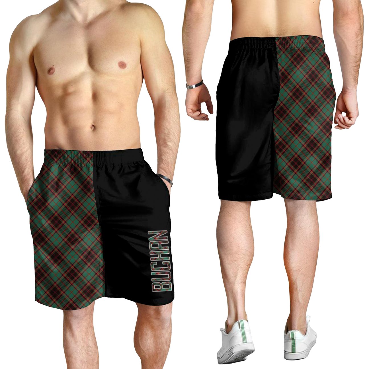 Buchan Ancient Tartan Crest Men's Short - Cross Style