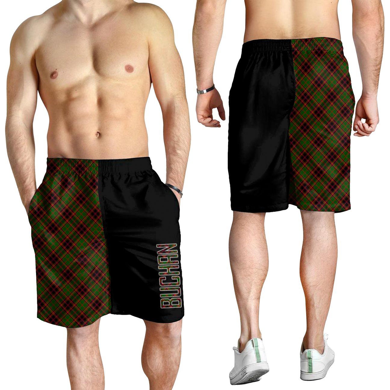 Buchan Modern Tartan Crest Men's Short - Cross Style