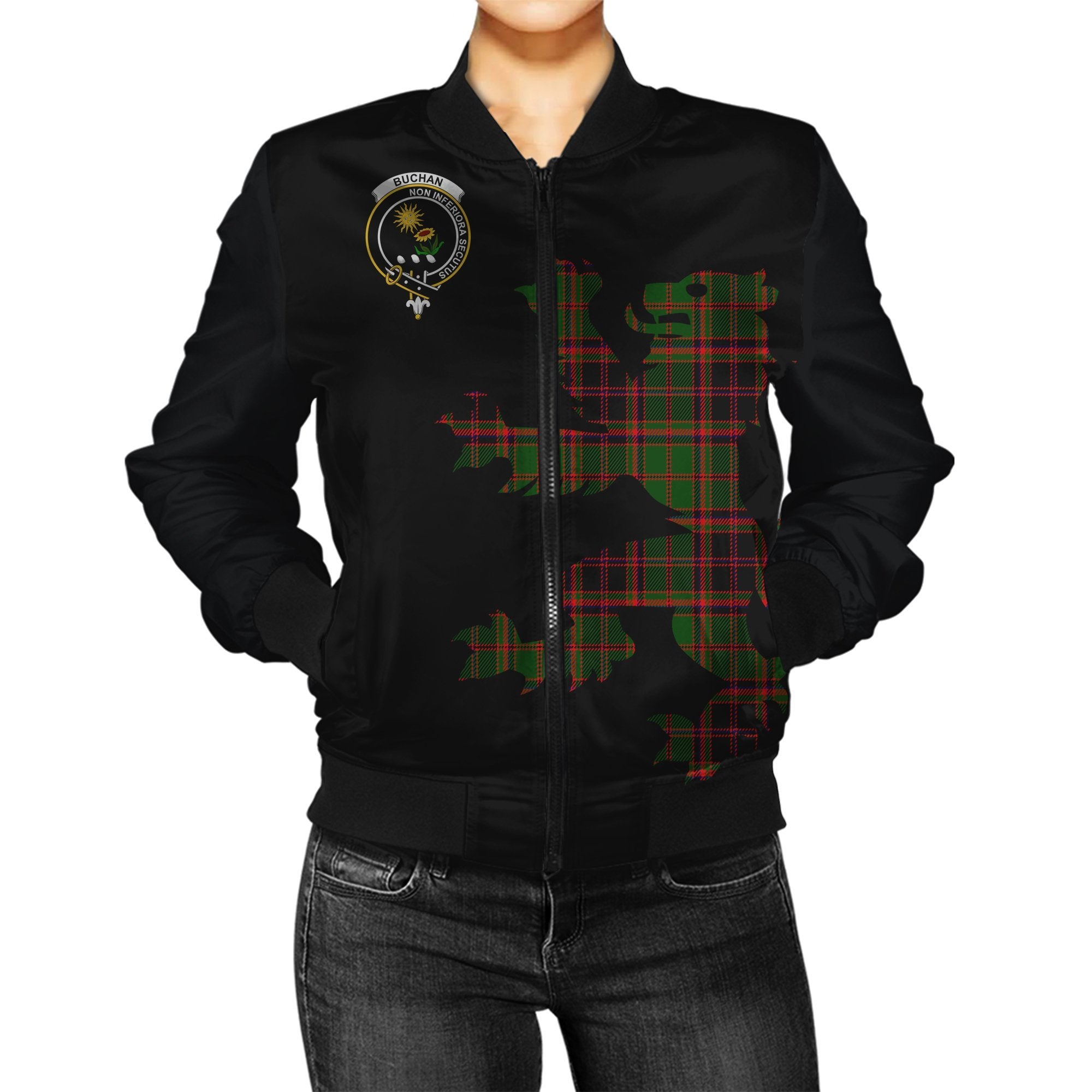 Buchan Tartan Bomber Jacket Lion & Thistle