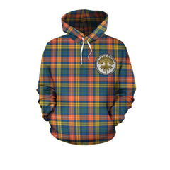 Buchanan Ancient Tartan Hoodie - Tree Of Life