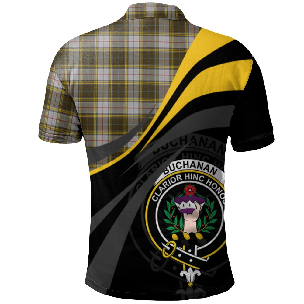 Buchanan Dress Tartan Polo Shirt - Royal Coat Of Arms Style