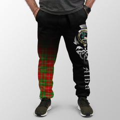 Burnett Ancient Tartan Crest Jogger Sweatpants - Alba Celtic Style