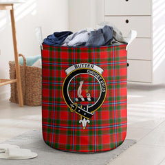 Butter Tartan Crest Laundry Basket