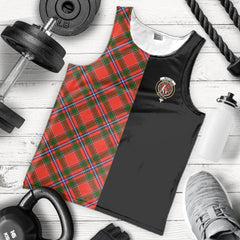 Butter Tartan Crest Men's Tank Top - Cross Style