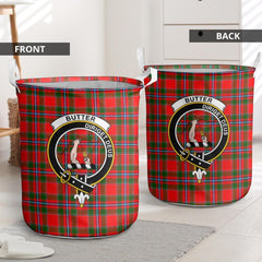 Butter Tartan Crest Laundry Basket