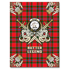 Butter Tartan Gold Courage Symbol Blanket