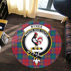 Byres Tartan Crest Round Rug