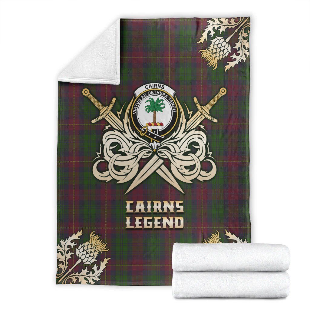 Cairns Tartan Gold Courage Symbol Blanket