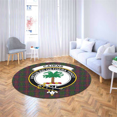 Cairns Tartan Crest Round Rug