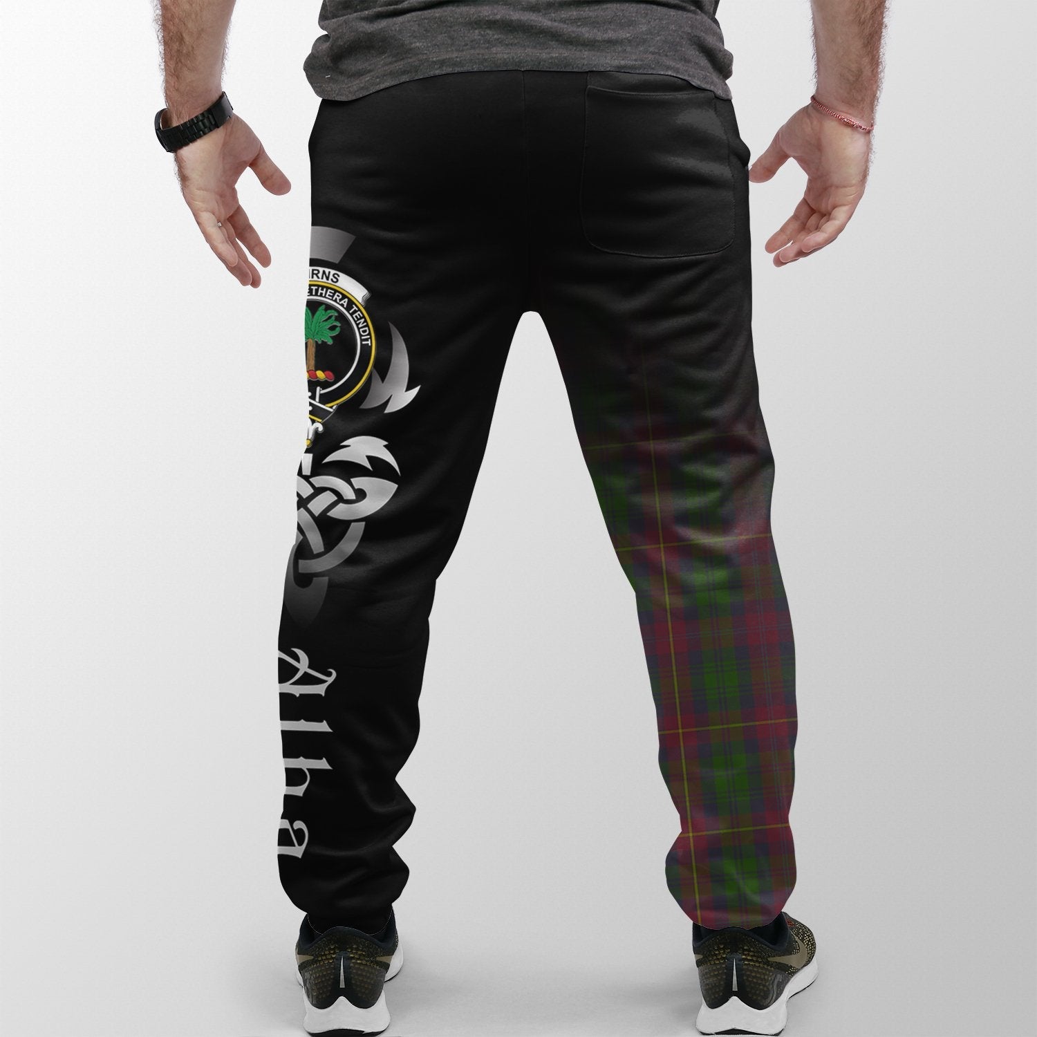 Cairns Tartan Crest Jogger Sweatpants - Alba Celtic Style