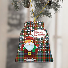 Caledonia Ancient Tartan Christmas Ceramic Ornament - Santa Style