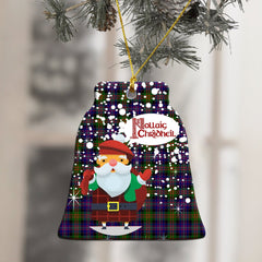 Cameron of Erracht Modern Tartan Christmas Ceramic Ornament - Santa Style