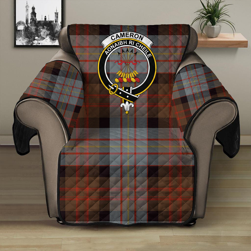 Cameron of Erracht Weathered Tartan Crest Sofa Protector