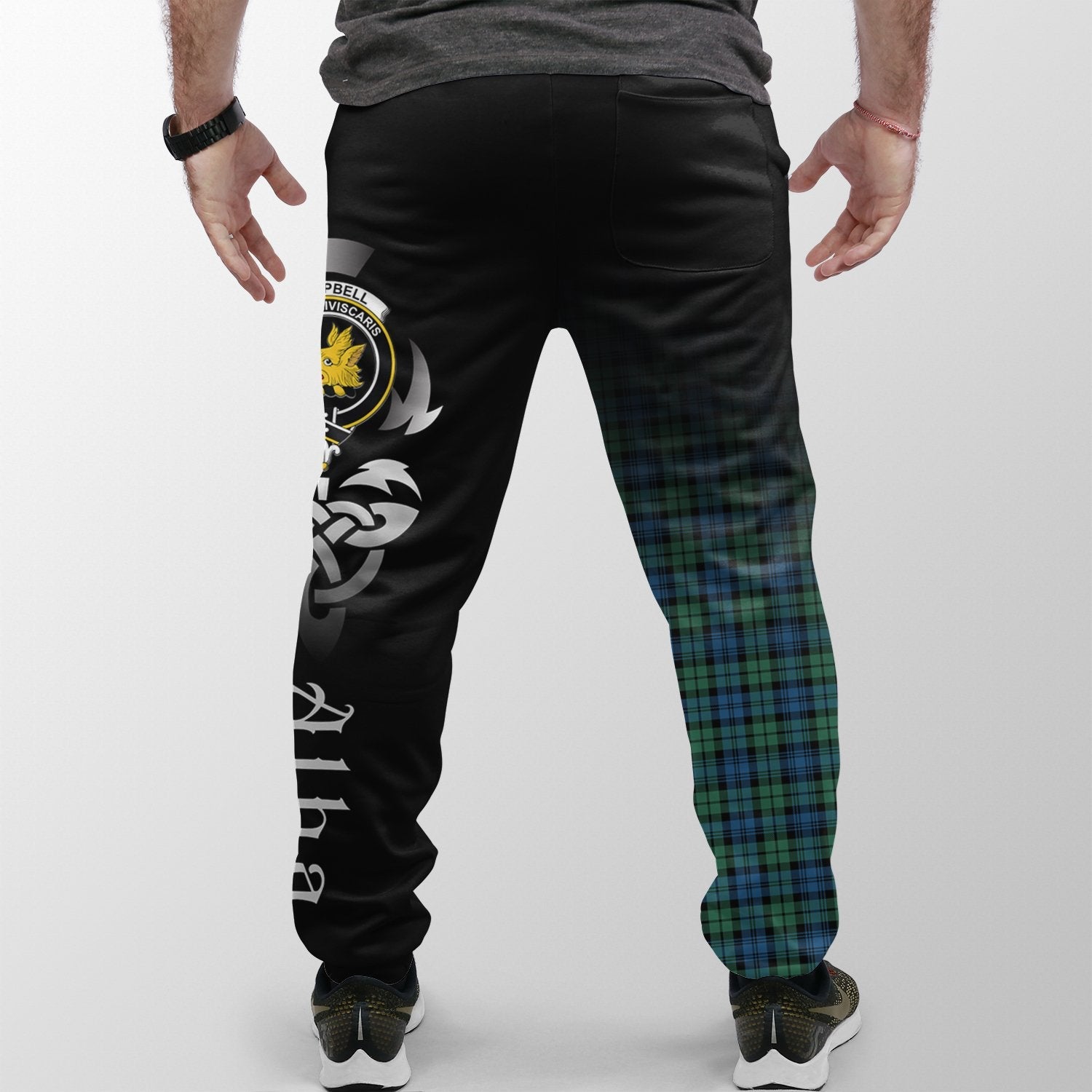 Campbell Ancient 02 Tartan Crest Jogger Sweatpants - Alba Celtic Style