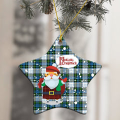 Campbell Dress Tartan Christmas Ceramic Ornament - Santa Style