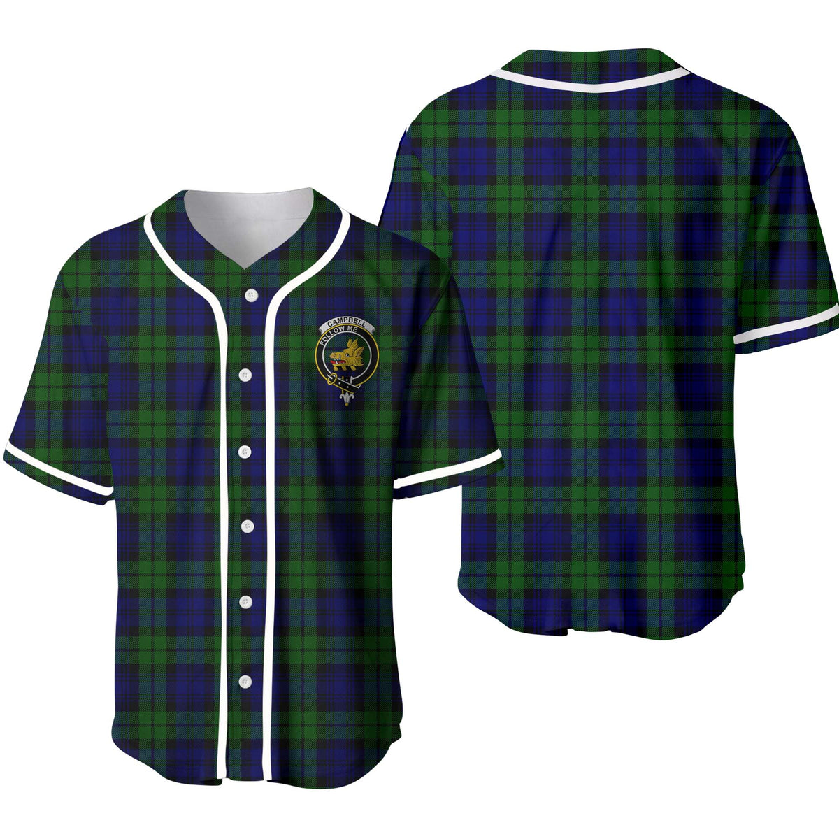 Campbell Tartan Unisex Baseball Jersey