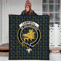 Campbell Tartan Crest Quilt