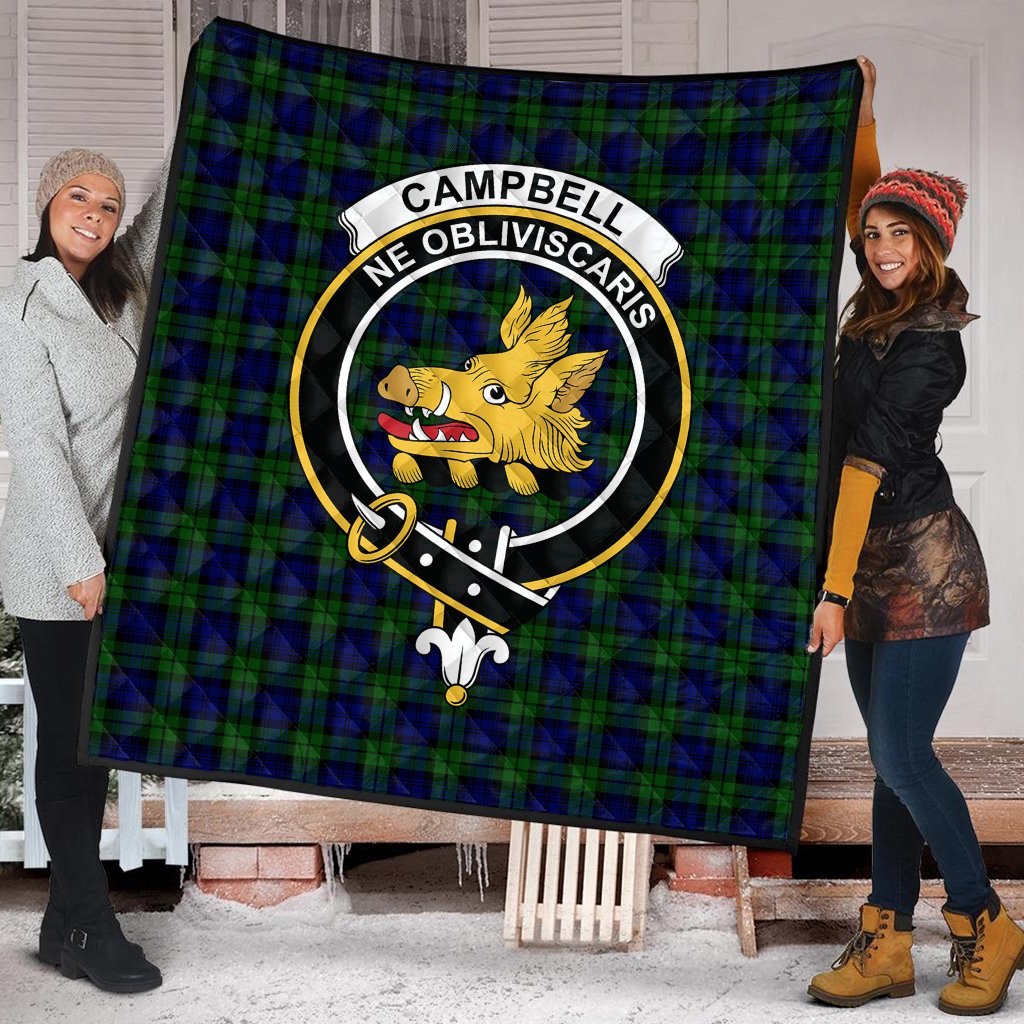 Campbell Modern Tartan Crest Quilt