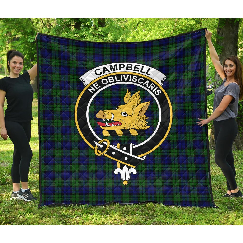 Campbell Modern Tartan Crest Quilt