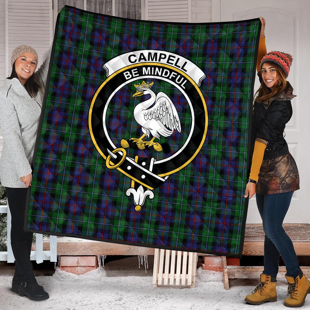 Campbell of Cawdor Tartan Crest Quilt