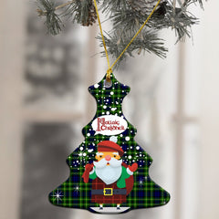 Campbell of Breadalbane Modern Tartan Christmas Ceramic Ornament - Santa Style