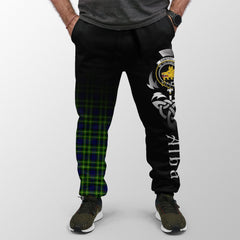 Campbell Of Breadalbane Modern Tartan Crest Jogger Sweatpants - Alba Celtic Style