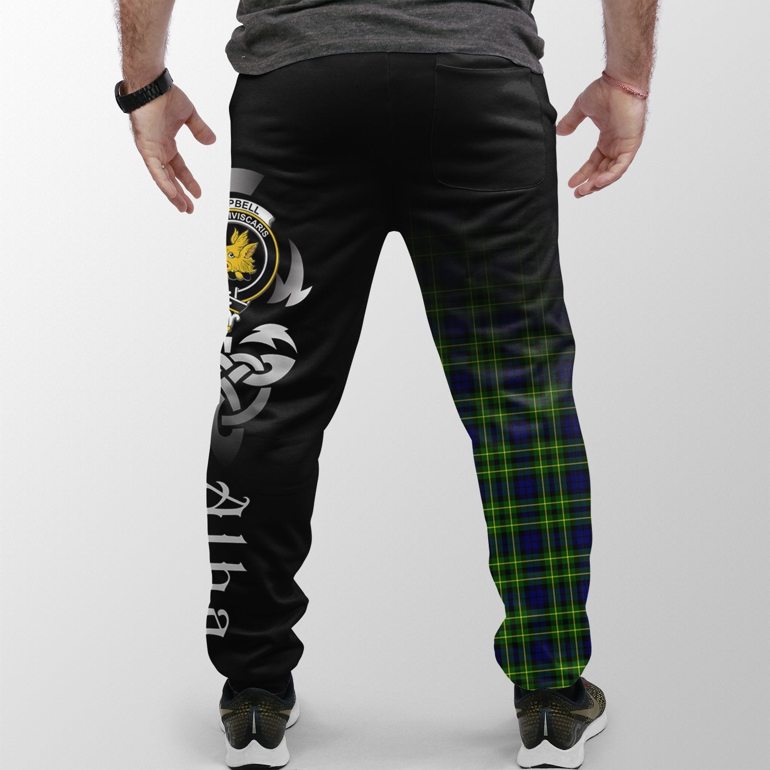 Campbell Of Breadalbane Modern Tartan Crest Jogger Sweatpants - Alba Celtic Style