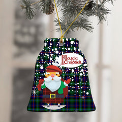 Campbell of Cawdor Modern Tartan Christmas Ceramic Ornament - Santa Style