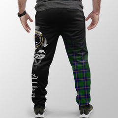 Carmichael Modern Tartan Crest Jogger Sweatpants - Alba Celtic Style