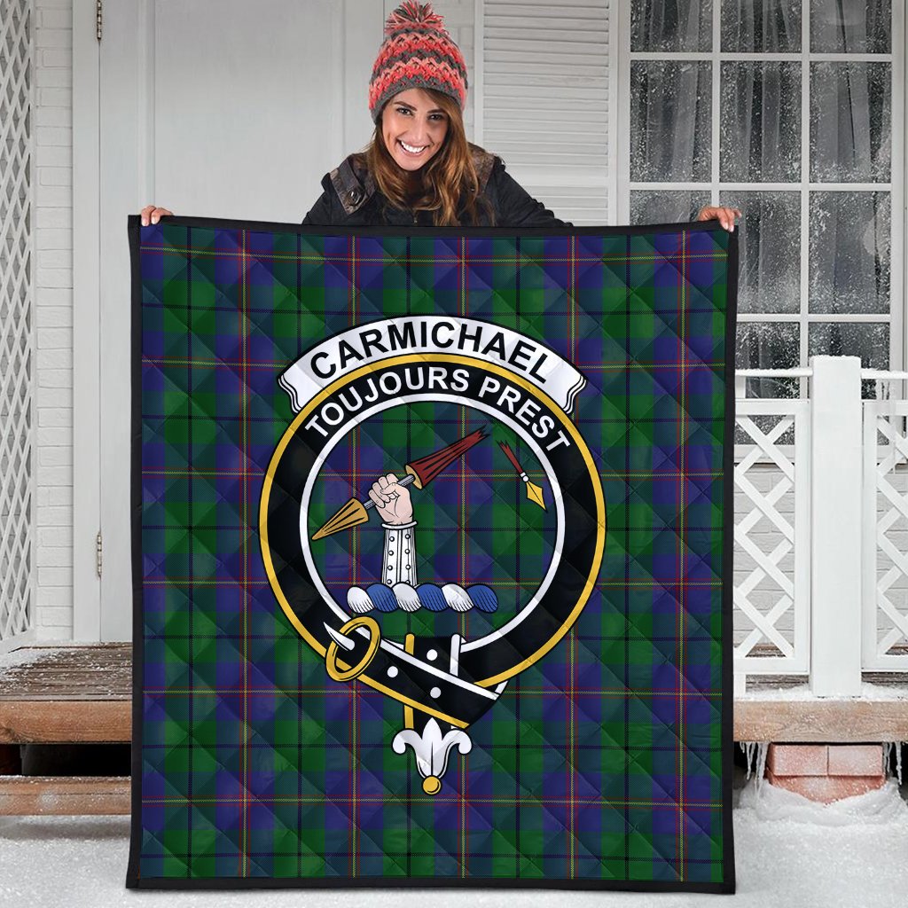 Carmichael Tartan Crest Quilt