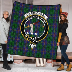 Carmichael Tartan Crest Quilt