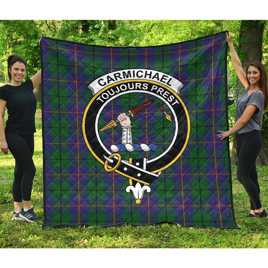 Carmichael Tartan Crest Quilt