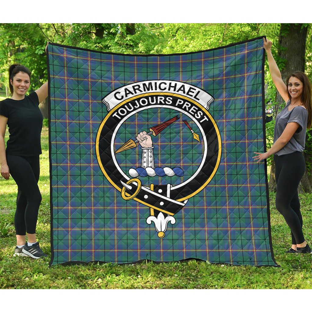 Carmichael Ancient Tartan Crest Quilt