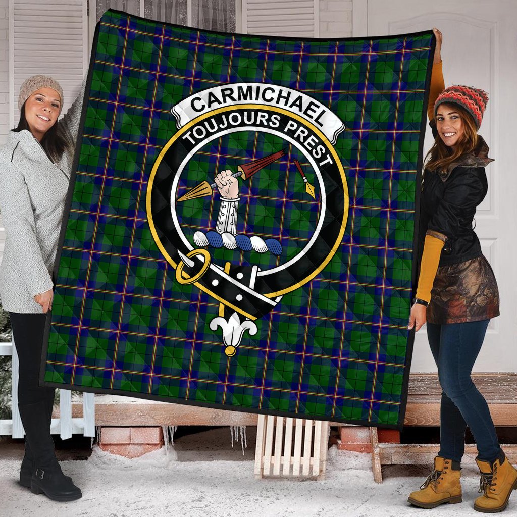 Carmichael Modern Tartan Crest Quilt