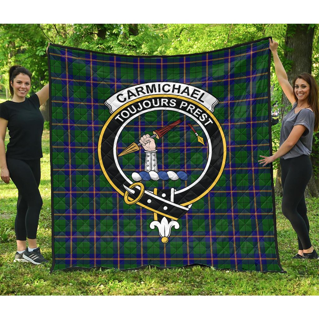 Carmichael Modern Tartan Crest Quilt