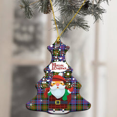 Carnegie Ancient Tartan Christmas Ceramic Ornament - Santa Style