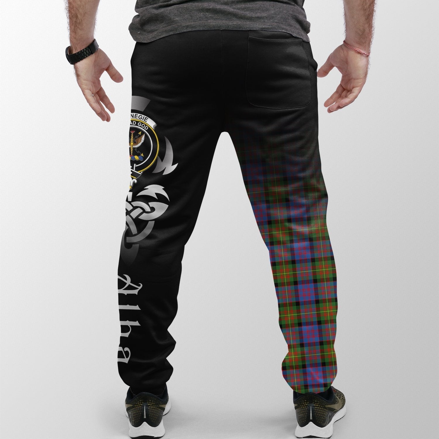 Carnegie Ancient Tartan Crest Jogger Sweatpants - Alba Celtic Style