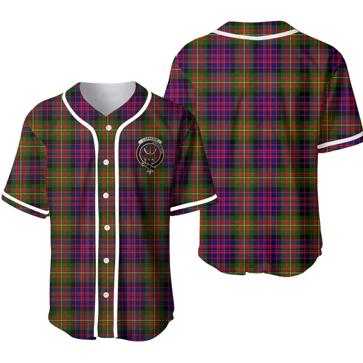 Carnegie Tartan Unisex Baseball Jersey