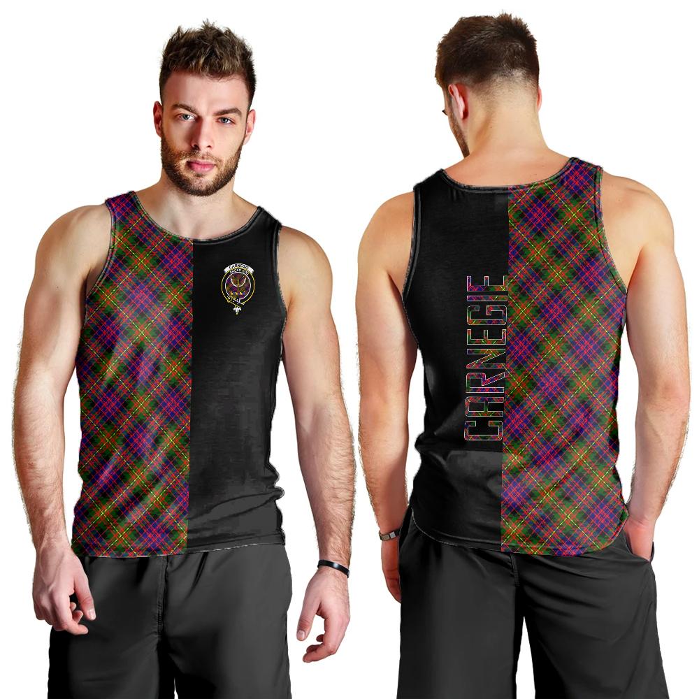 Carnegie Modern Tartan Crest Men's Tank Top - Cross Style