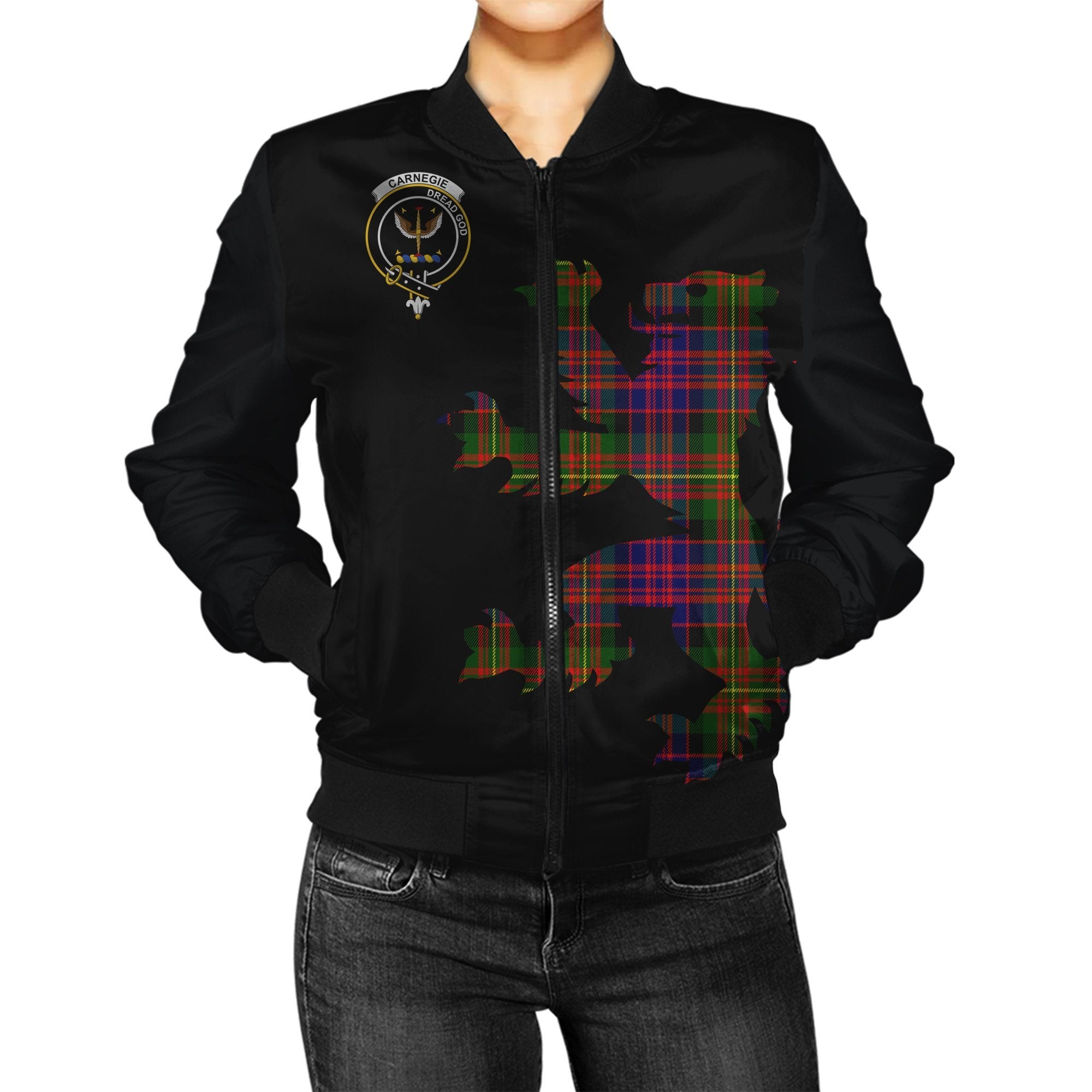 Carnegie Tartan Bomber Jacket Lion & Thistle