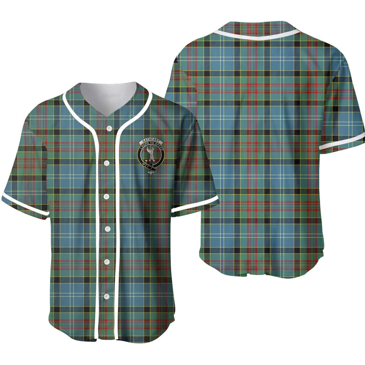 Cathcart Tartan Unisex Baseball Jersey