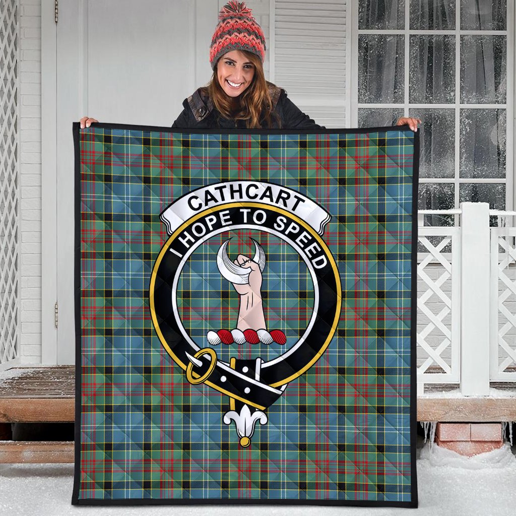 Cathcart Tartan Crest Quilt