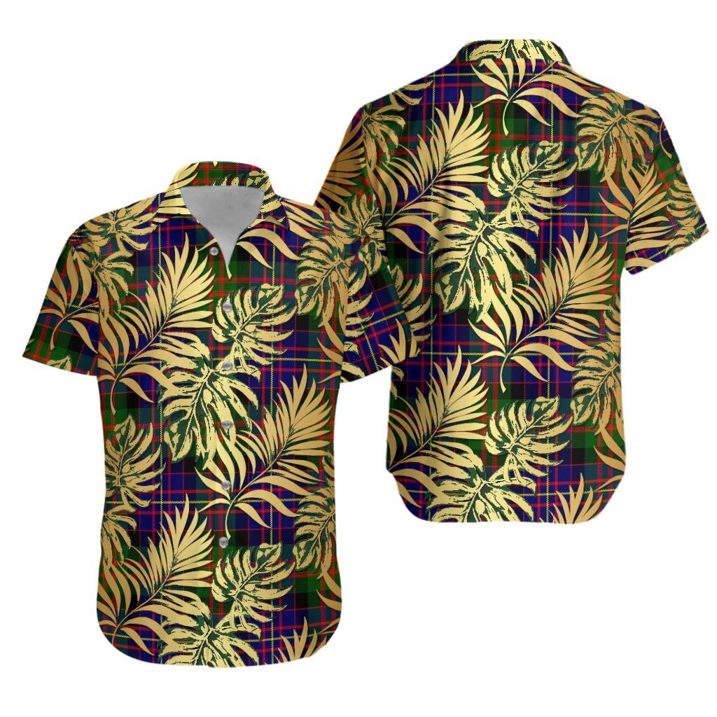 Chalmers Modern Tartan Vintage Leaves Hawaiian Shirt