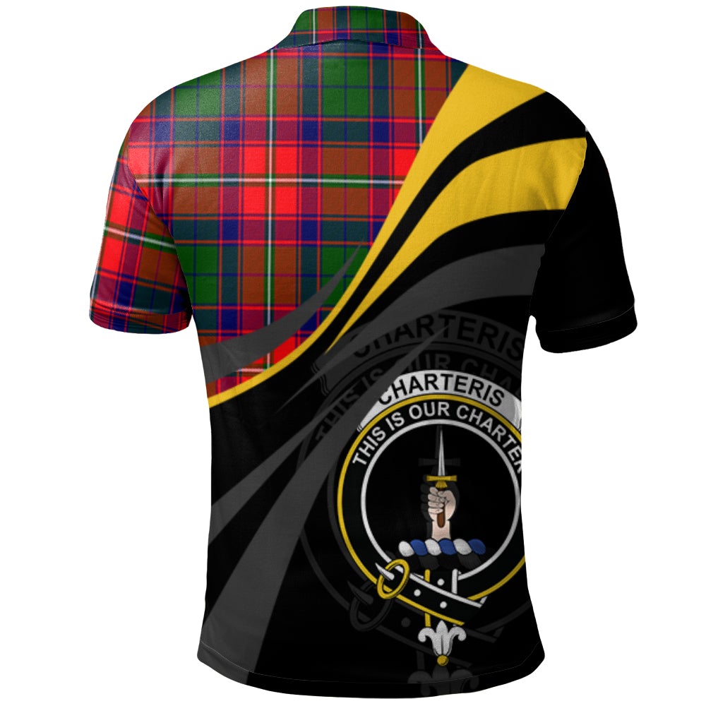 Charteris Tartan Polo Shirt - Royal Coat Of Arms Style