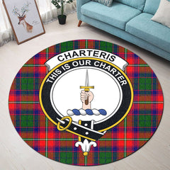 Charteris Tartan Crest Round Rug