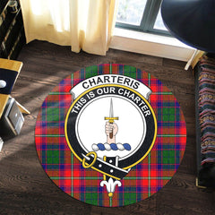 Charteris Tartan Crest Round Rug