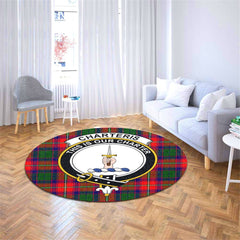 Charteris Tartan Crest Round Rug