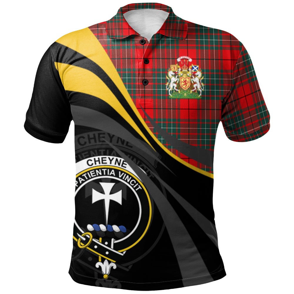 Cheyne Tartan Polo Shirt - Royal Coat Of Arms Style