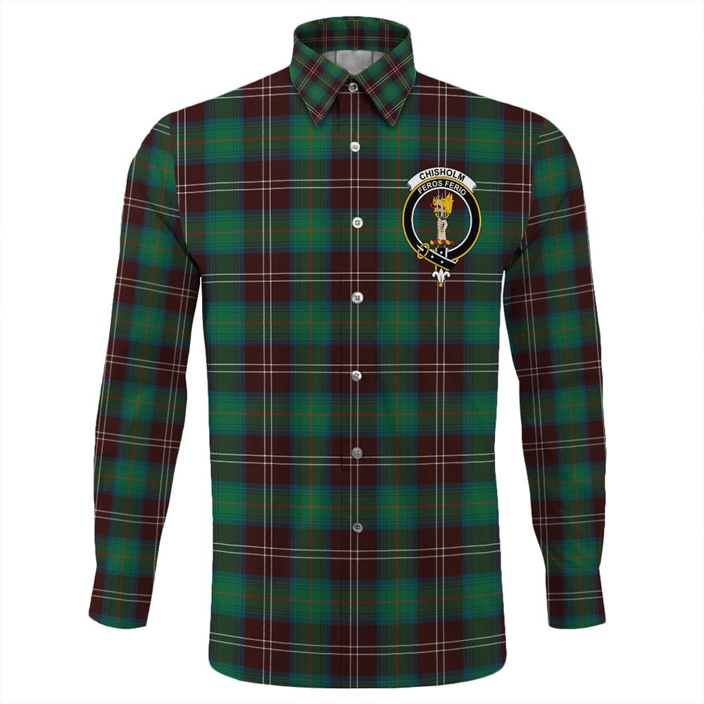 Chisholm Hunting Ancient Tartan Long Sleeve Button Shirt