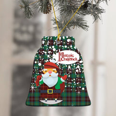 Chisholm Hunting Ancient Tartan Christmas Ceramic Ornament - Santa Style